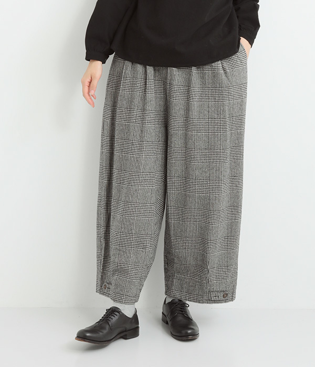 クロスロードワイドパンツ(ライトグレー-ONESIZE)