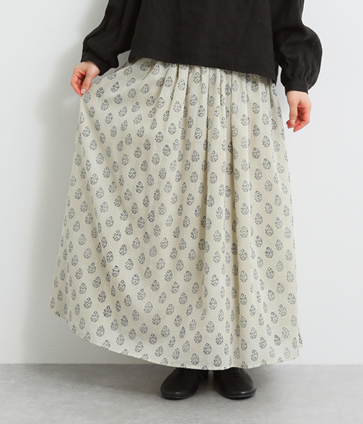 コモンブルームスカート(アイボリー-ONESIZE)