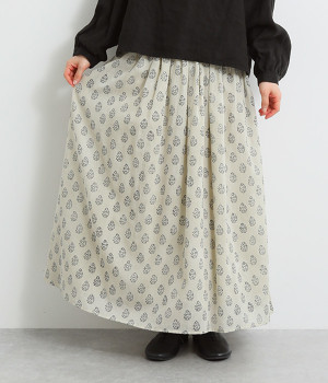 コモンブルームスカート(アイボリー-ONESIZE)
