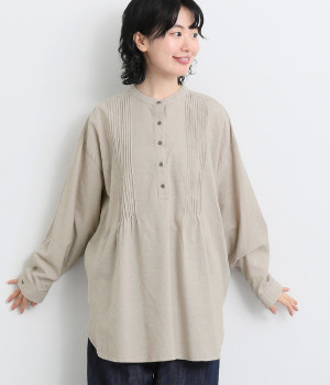 プレインジャーナルチュニック(ベージュ-ONESIZE)