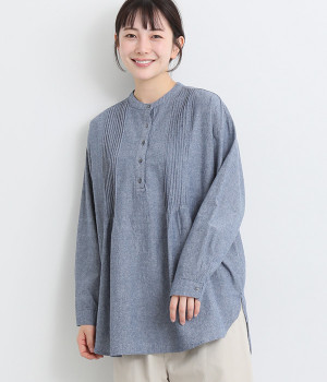 プレインジャーナルチュニック(ブルー-ONESIZE)