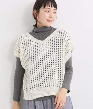 カドリー2WAYベスト(アイボリー-ONESIZE)