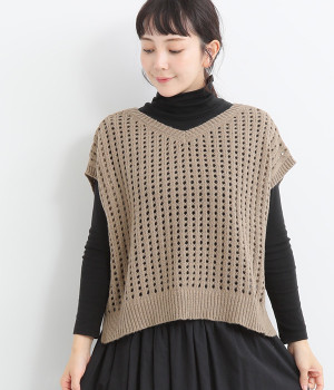 カドリー2WAYベスト(ベージュ-ONESIZE)