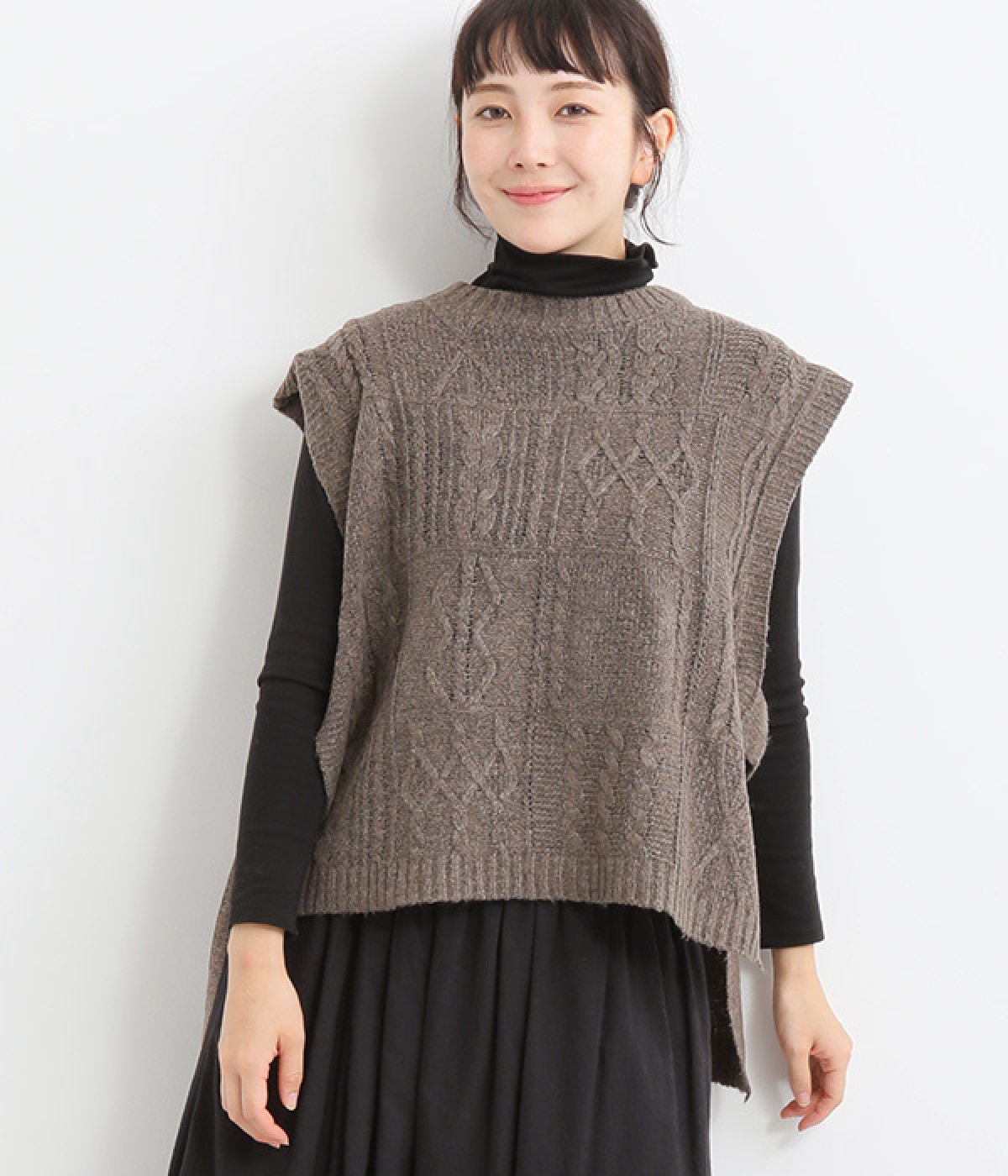 スムースベスト(ブラウン-ONESIZE)