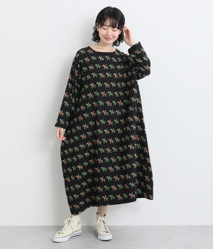 ホースバルーンワンピース(ブラック-ONESIZE)