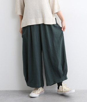 フラテスタックパンツ(ネイビー-ONESIZE)