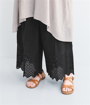 プレインヘムレースペチパンツ