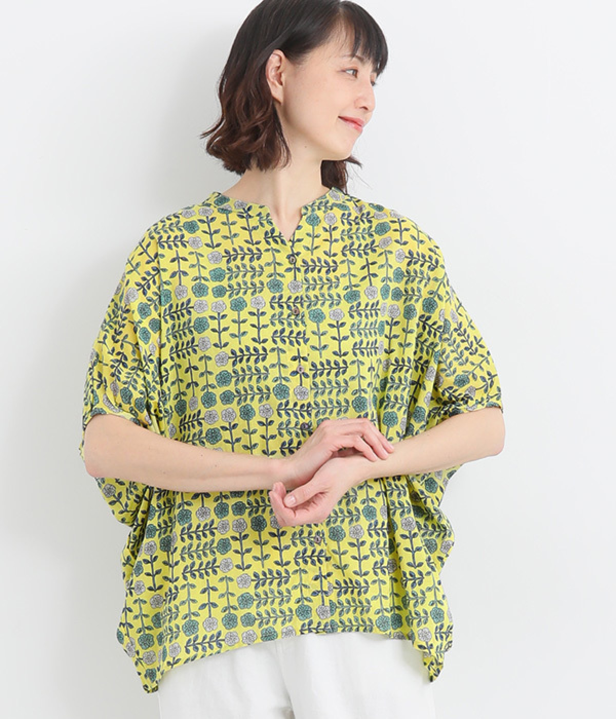 クミハナライトドルマンプルオーバー(イエロー-ONESIZE)