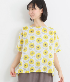 サークルフラワープルオーバー(アイボリー-ONESIZE)