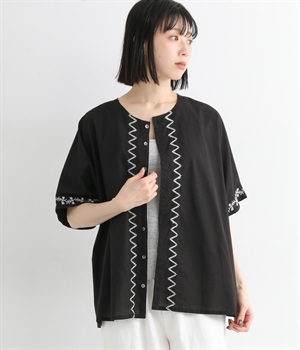 フラワーストーリー２wayプルオーバー(ブラック-ONESIZE)