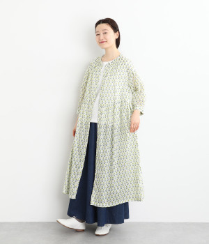 プリヤファーム前開きワンピース(アイボリー-ONESIZE)