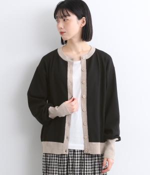 パレット カーディガン(ブラック-F)