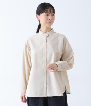 ブロカント 前開きブラウス(ベージュ-F)