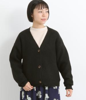 カーム カーディガン(ブラック-F)