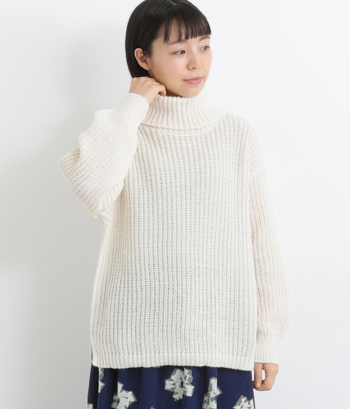 ダウニー タートルプルオーバー(アイボリー-F)