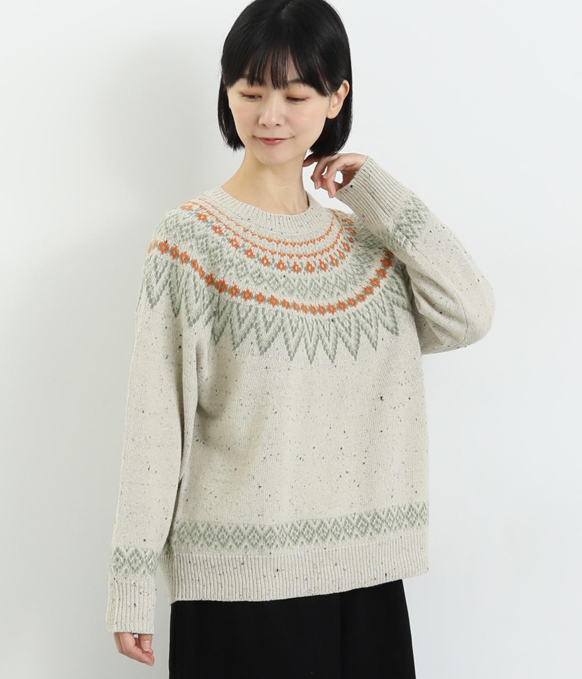 ネップペタル プルオーバー(アイボリー-F)