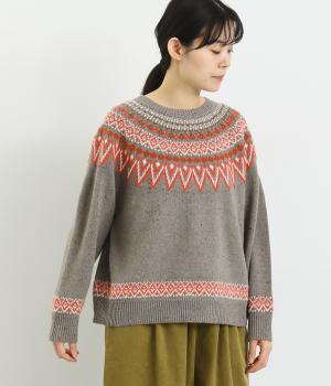 ネップペタル プルオーバー(グレイ-F)