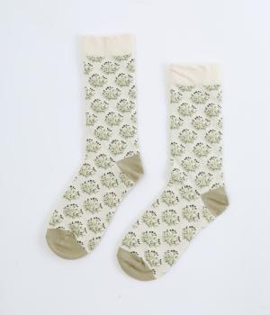 チョークベリー ジャカードソックス(アイボリー-F)