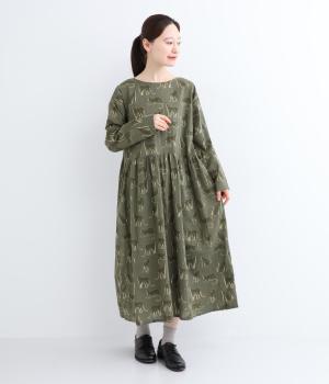 ヒョウ 2wayワンピース(グリーン-ONESIZE)