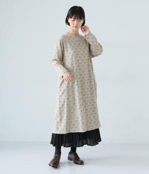 チョークベリー ビッグポケットワンピース(ベージュ-F)