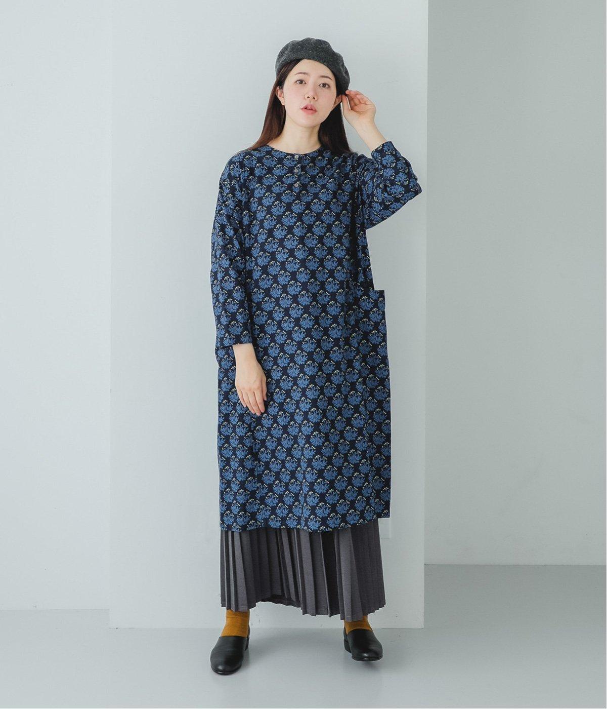 チョークベリー ビッグポケットワンピース(ネイビー-F)