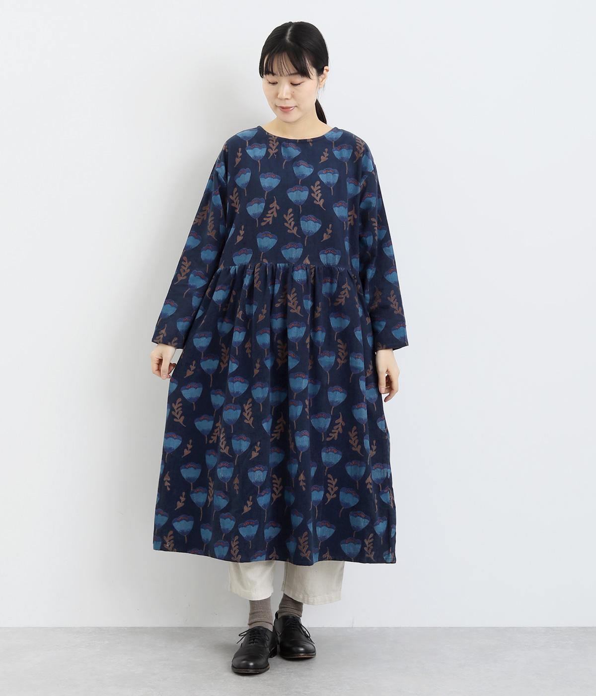 ベルフラワー 2wayワンピース(ネイビー-F)