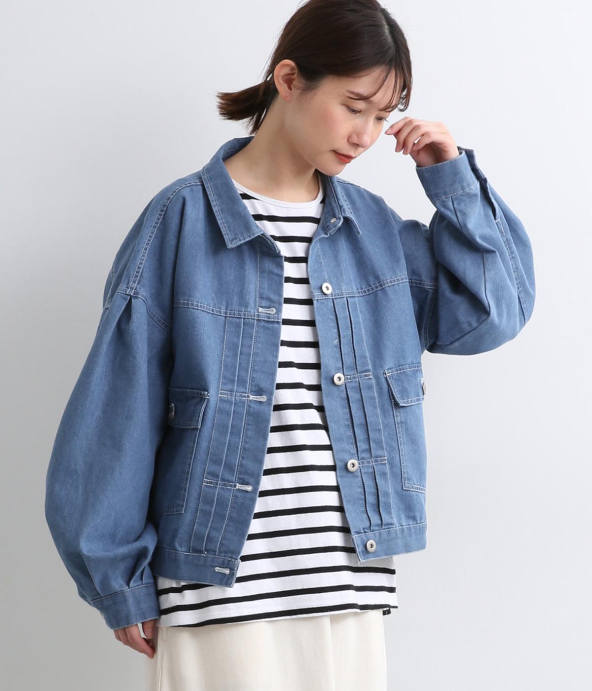 イーズデニムジャケット(ブルー-F)
