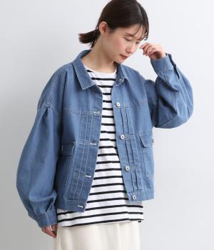 イーズデニムジャケット(ブルー-F)