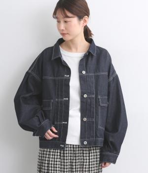 イーズデニムジャケット(ネイビー-F)