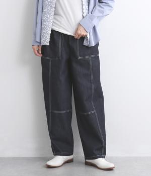 イーズデニムバルーンパンツ(ネイビー-F)