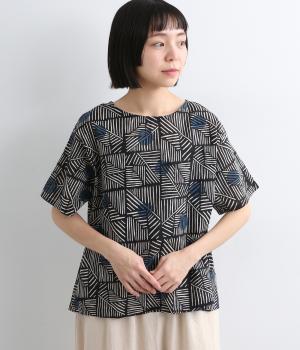 ボールストライププルオーバー(ブラック-F)