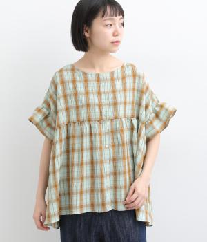 シーサイドチェック2wayプルオーバー