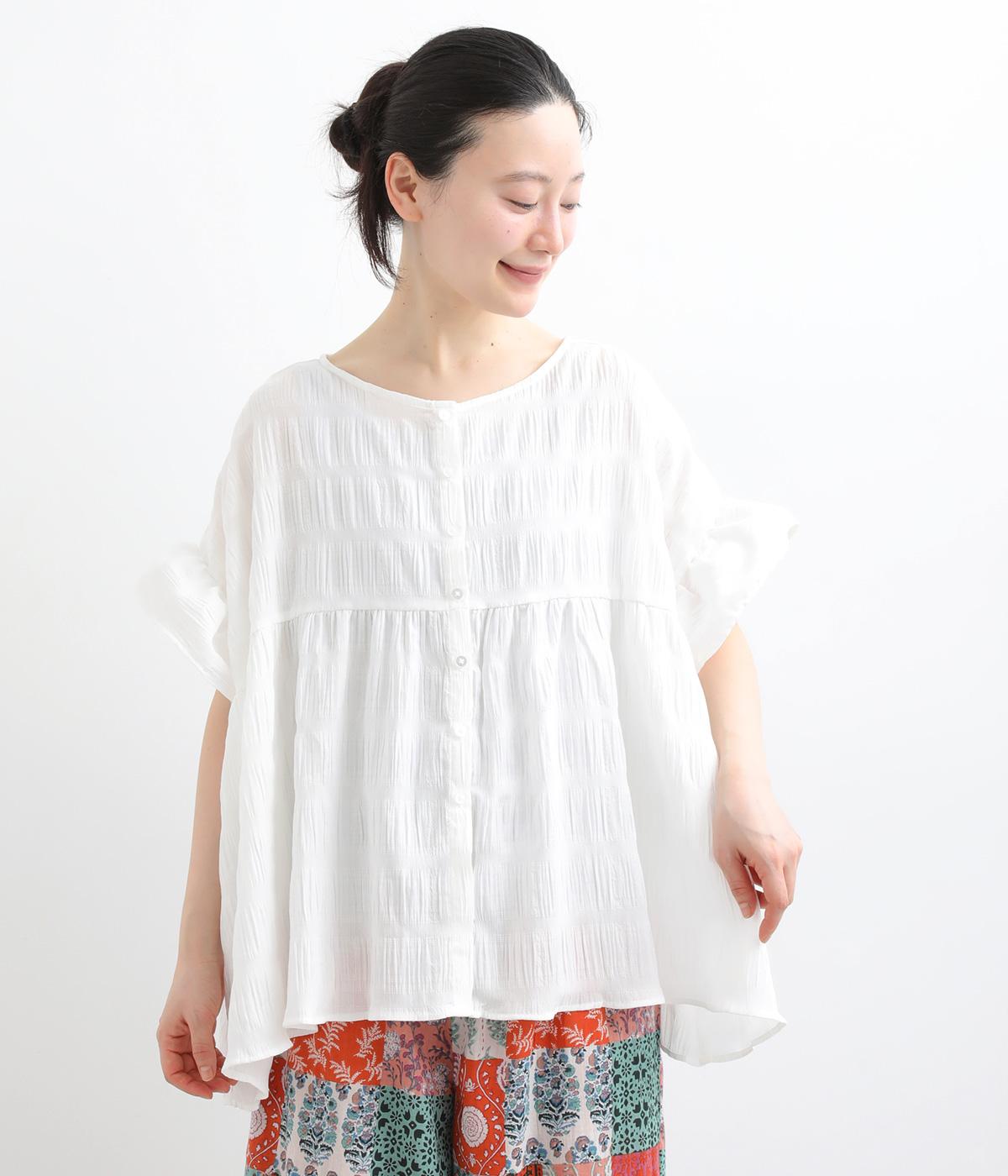 シーサイドチェック2wayプルオーバー(ホワイト-F)