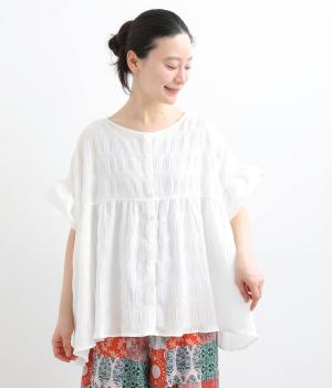 シーサイドチェック2wayプルオーバー(ホワイト-F)