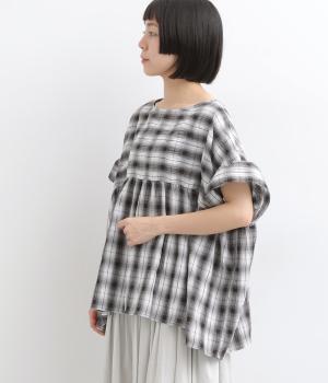 シーサイドチェック2wayプルオーバー(ブラック-F)