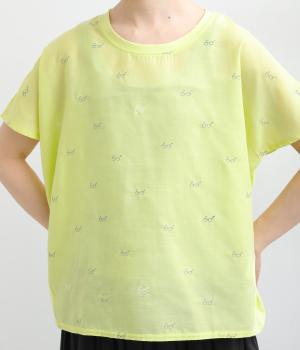 刺繍プルオーバータイニーメガネ