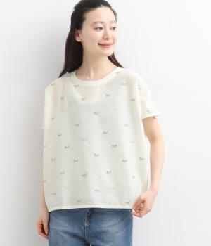 刺繍プルオーバータイニーメガネ(アイボリー-F)