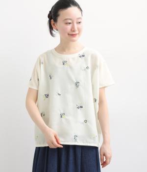 刺繍プルオーバーシャルブーケ(アイボリー-F)