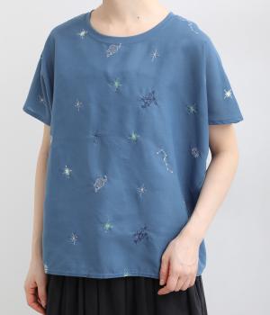 刺繍プルオーバーエトワール