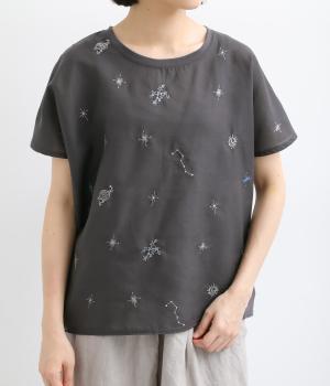 刺繍プルオーバーエトワール(グレー-F)