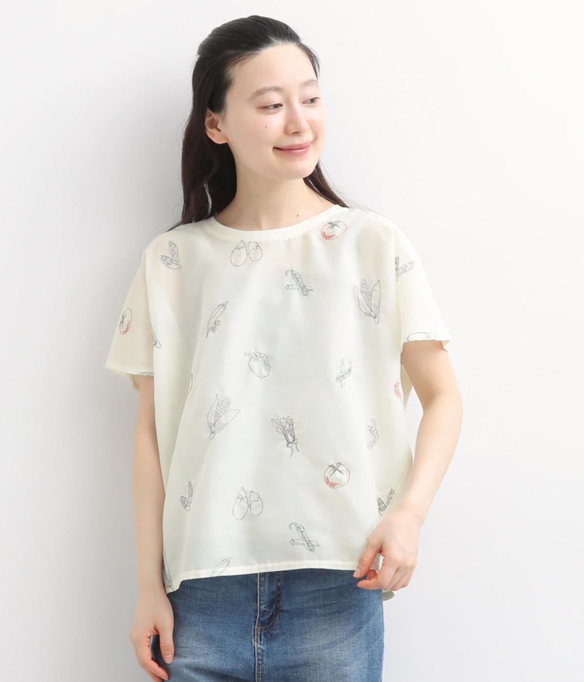 刺繍プルオーバーハーベスト(アイボリー-F)