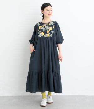 ユキノシタドッキングワンピース(ネイビー-F)