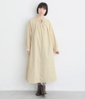 レイヤードスリットワンピース（ベージュ・F）