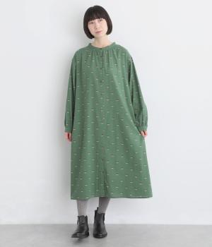 コモリ前開きワンピース（グリーン・F）