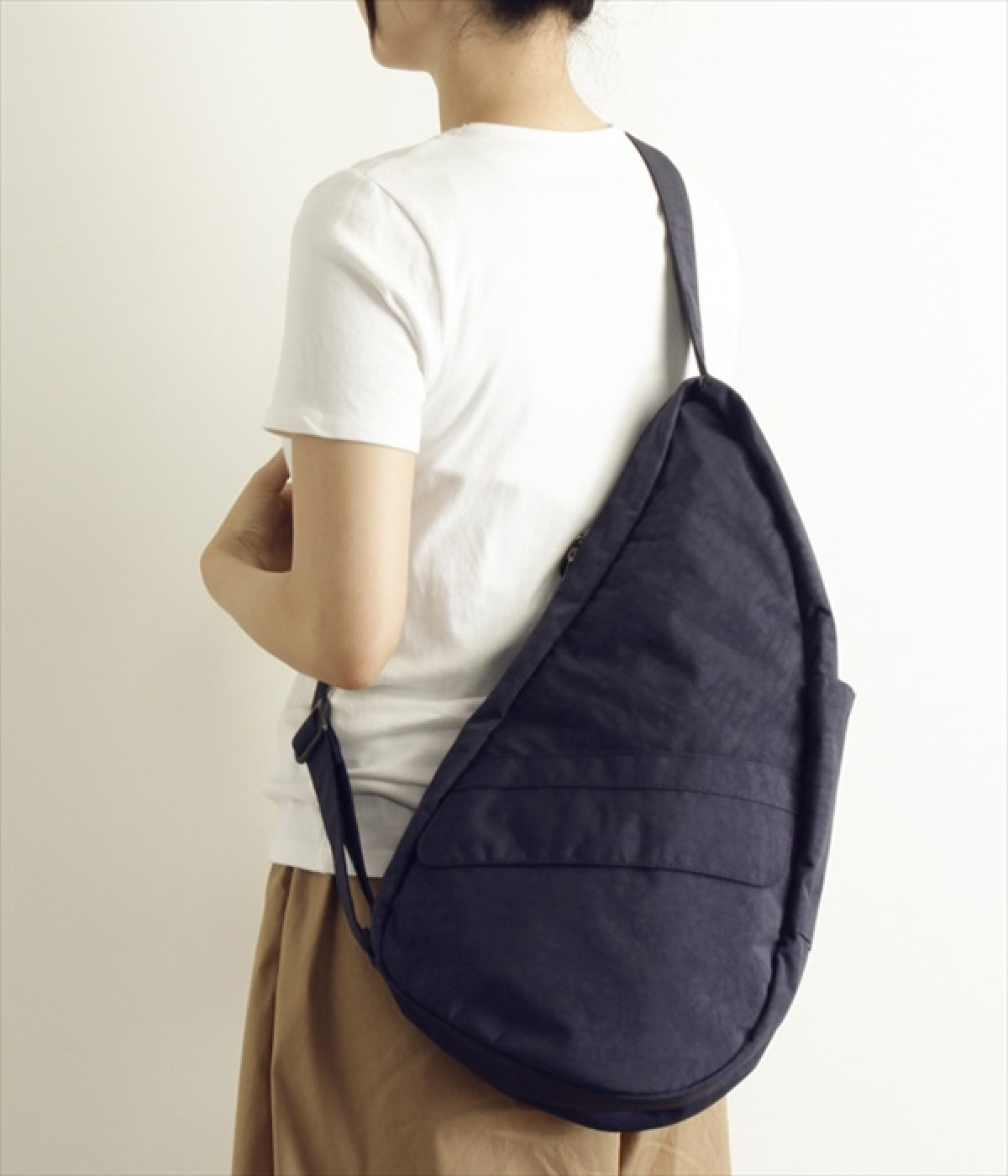 テクスチャーナイロン バッグ/M(ブルーナイト-ONESIZE)