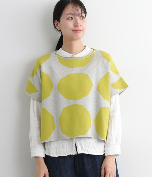 ワイドニットベスト