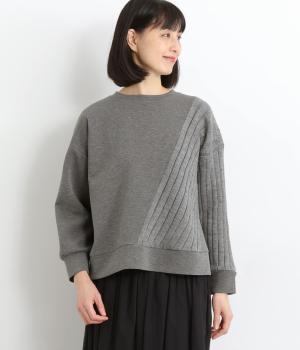 サイドラインニット(グレー-F)
