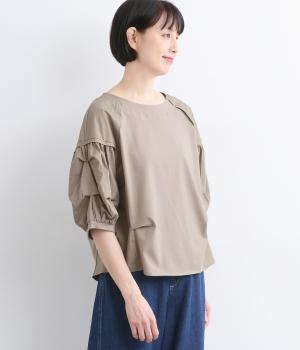 タックギャザーバルーン袖プルオーバー