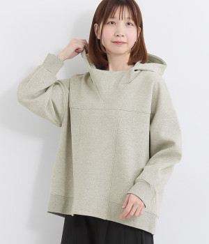 ダンボールリブ付きパーカー(トップグレー-ONESIZE)