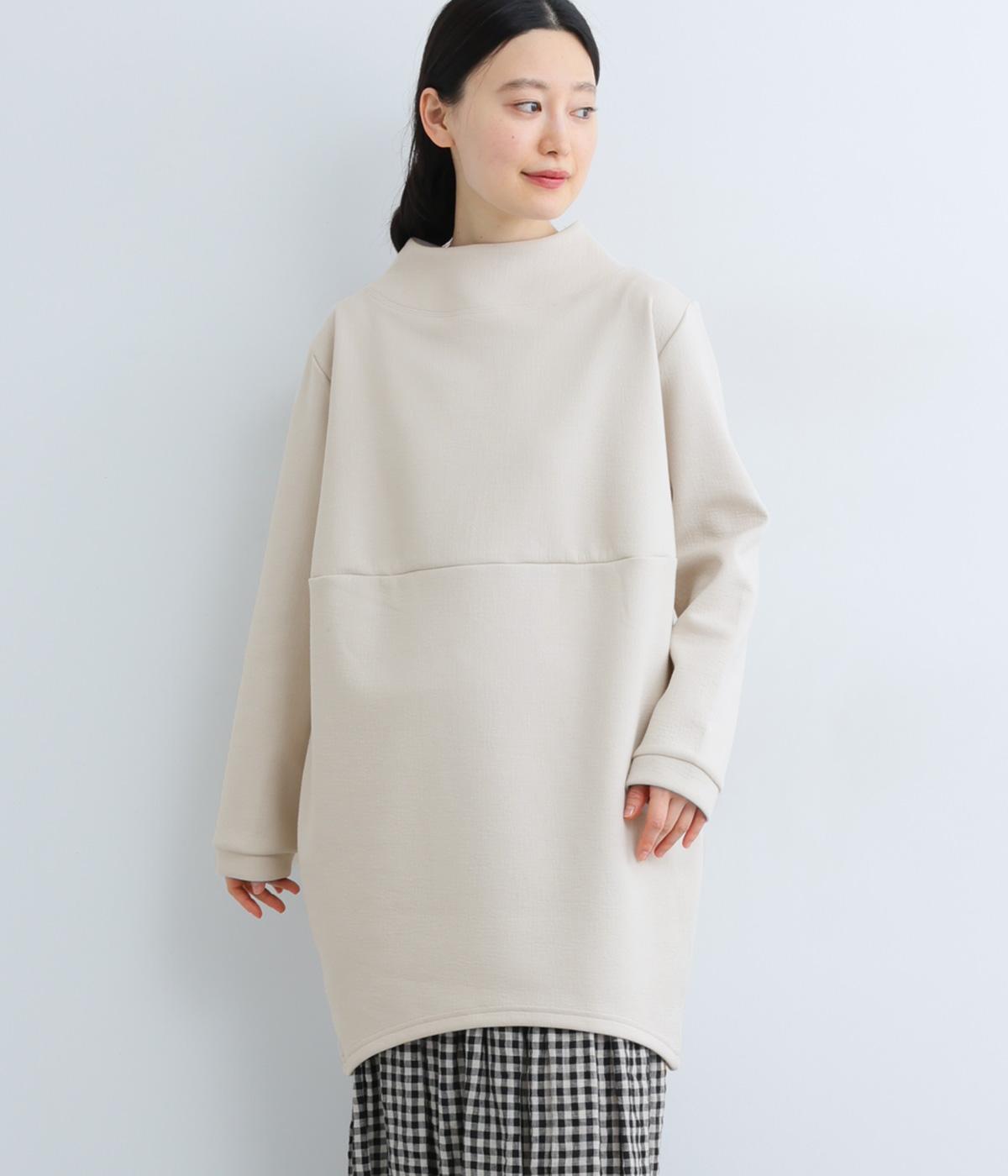 ハイネックコクーンプルオーバー(ベージュ-F)